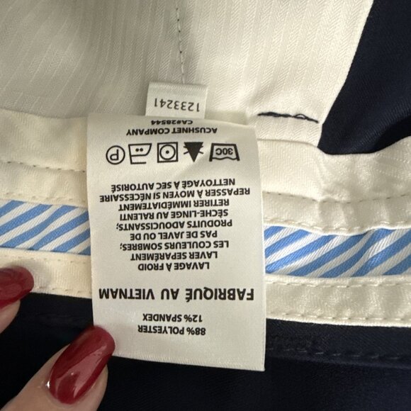 FootJoy FJ Dark Navy Blue Slash Pocket Casual Golf Pants Mens 38 x 32 Stretch - Picture 7 of 12